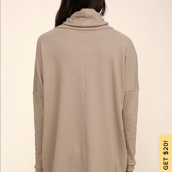 Taupe Long Sleeve Dress - Picture 5 of 6